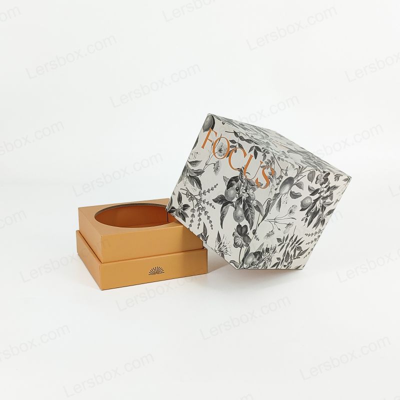 Guldfolie parfume boks med EVA skumbakke og robust håndlavet design HP022