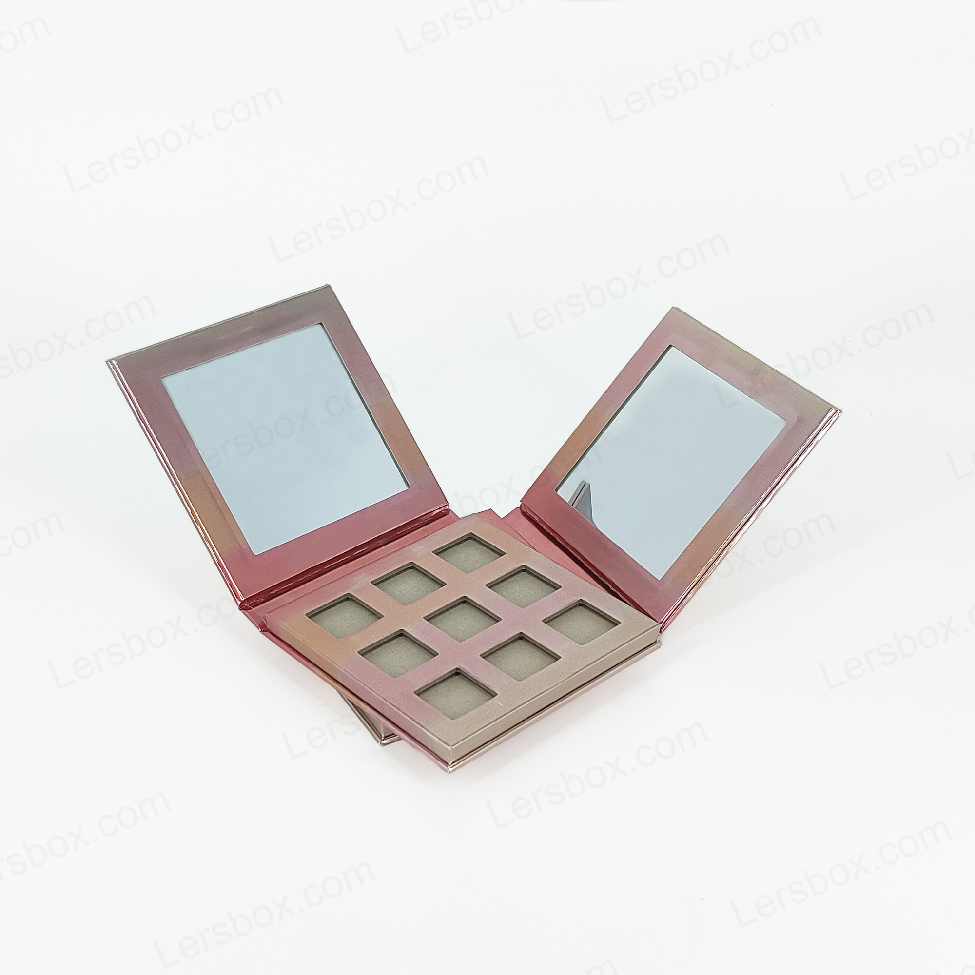 Brugerdefineret logo kosmetik pan lyserød kontur rødme presset pulver vegansk makeup maquillaje privat label blush palette palette003