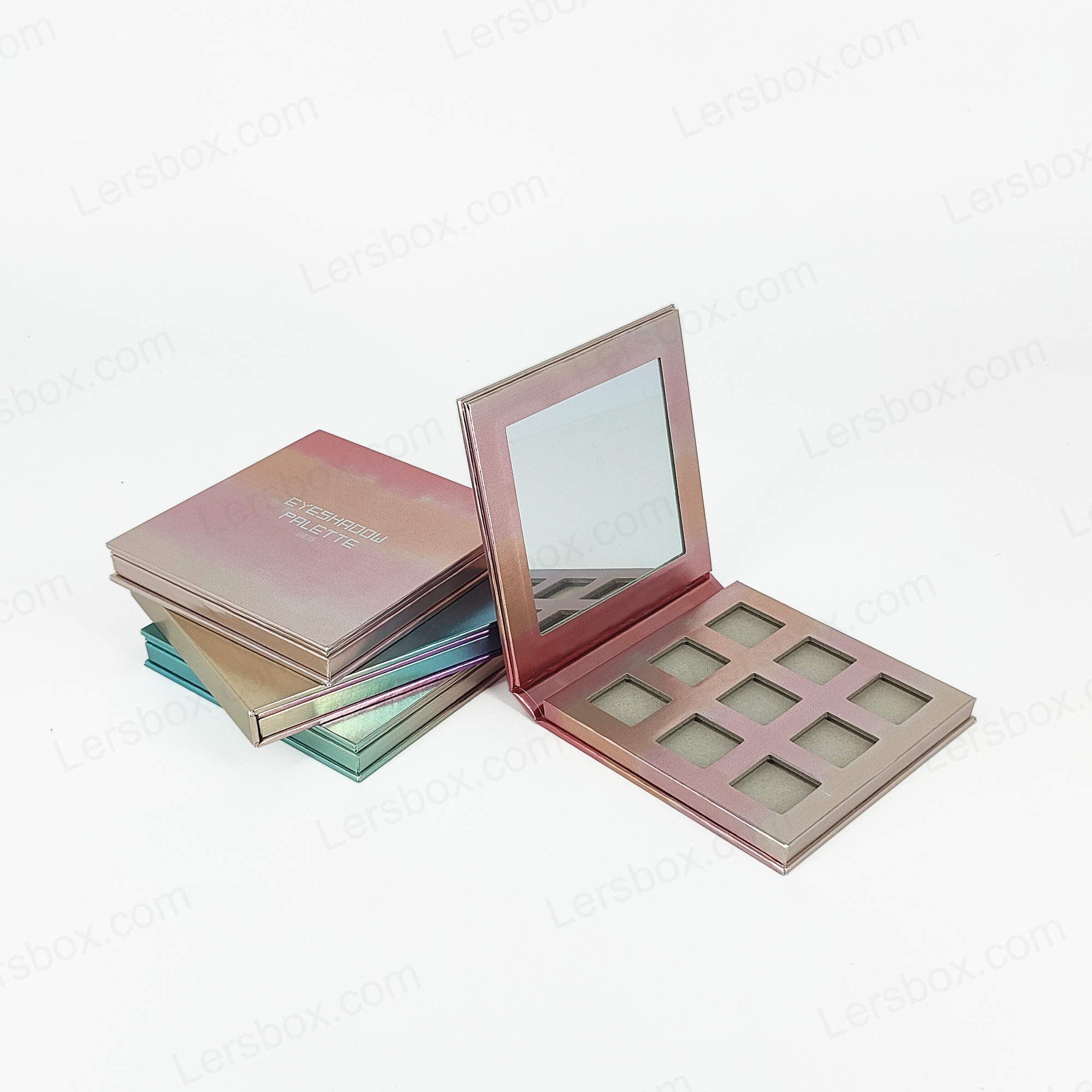Brugerdefineret logo kosmetik pan lyserød kontur rødme presset pulver vegansk makeup maquillaje privat label blush palette palette003