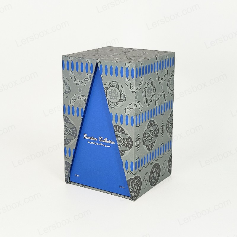 Premium guldfolie parfumeboks med EVA skumbakke og robust låg og basisdesign HP029